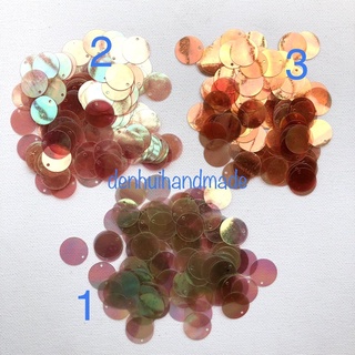 10g (~250 cái) Kim Sa Nhựa Hình Tròn Vẩy Cá 15mm