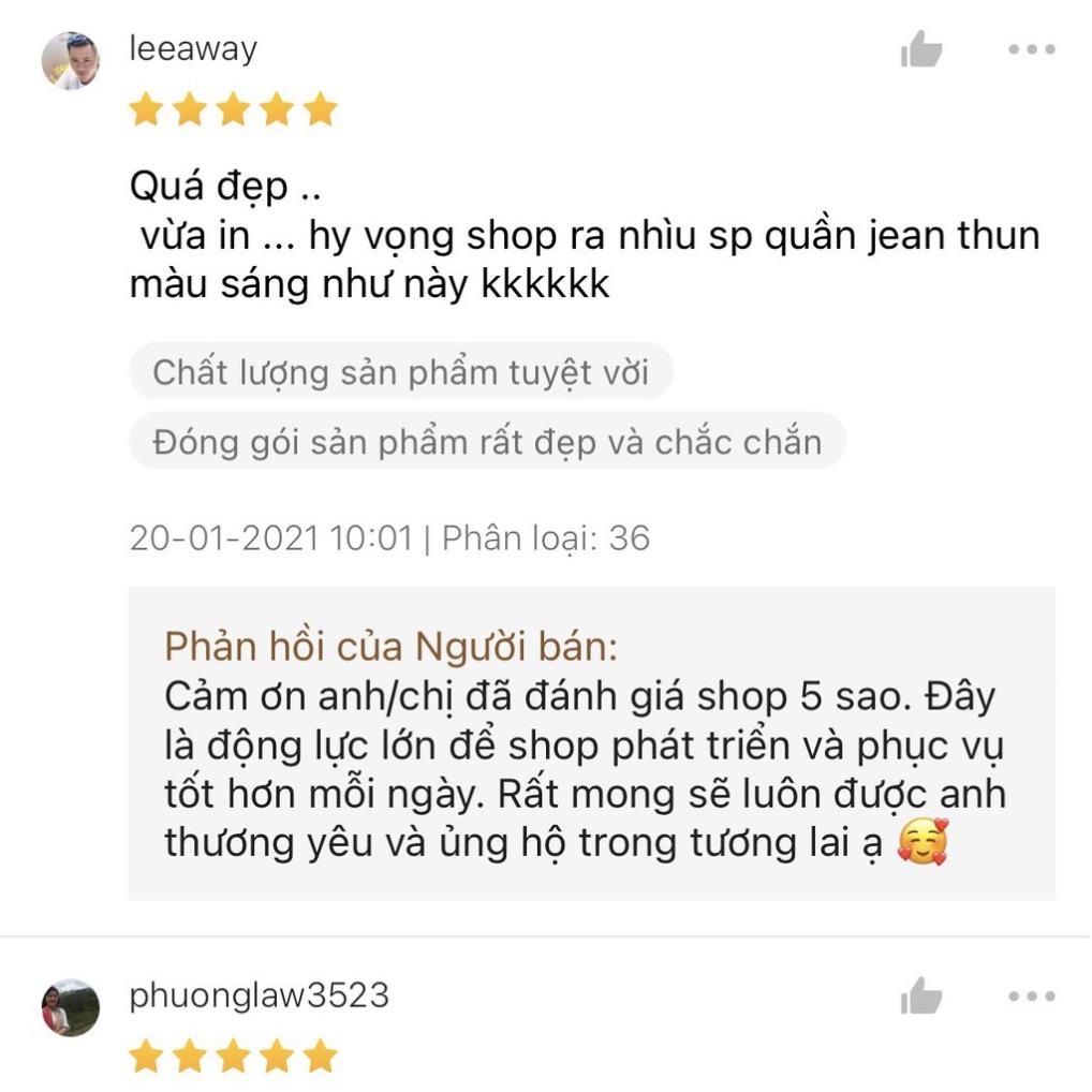 Quần jean nam trơn màu xanh bạc nhạt ✅FREESHIP✅ Quần bò nam dáng ôm SLIMFIT skinny co giãn cao cấp - Tron10 -b11