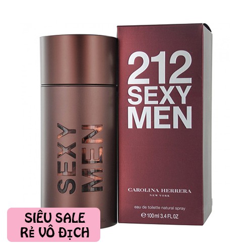 Nước Hoa Nam Cao Cấp 212 Sexy Man 100ml Màu Nâu Hương Gợi Cảm Và Tinh Tế Cuốn Hút Mọi Cô Gái | BigBuy360 - bigbuy360.vn