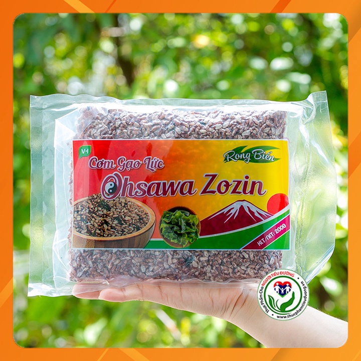 Combo 4 gói cơm gạo lứt rong biển OHSAWA ZOZIN ( gói 200gr ) - Ăn vặt giảm cân không lo béo 100% từ gạo lứt