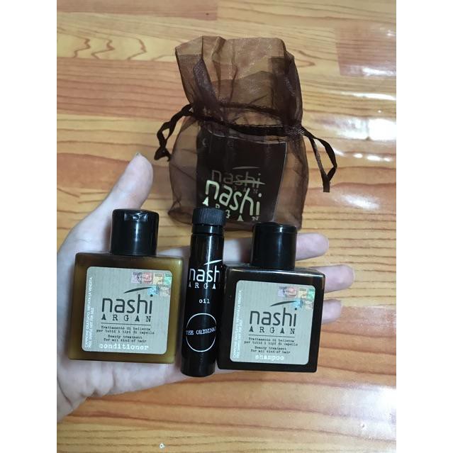 Bộ kit mini Nashi Argan 30ml dành cho tóc hư tổn được săn lùng nhiều nhất
