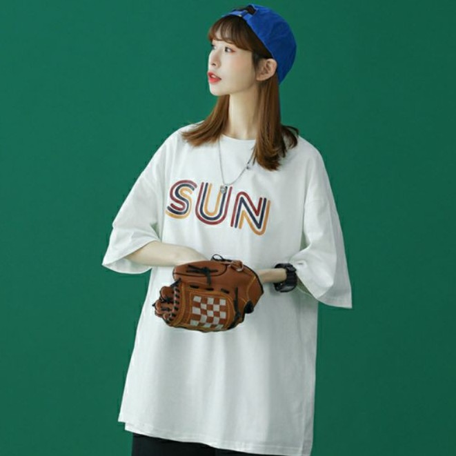 Áo thun tay lỡ nam nữ , áo phông form rộng chất cotton mát mịn thấm hút mồ hôi in hình AD