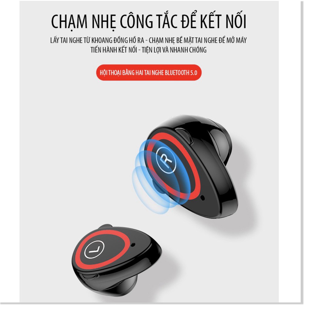 Đồng Hồ Thông Minh Đeo Tay Kiêm Tai Nghe Bluetooth chống nước 2in1 2021    -TTHome