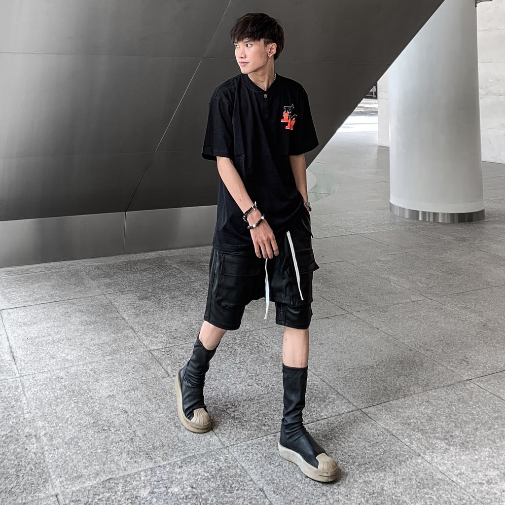 Quần short túi hộp chất da co giãn MAKVN D4