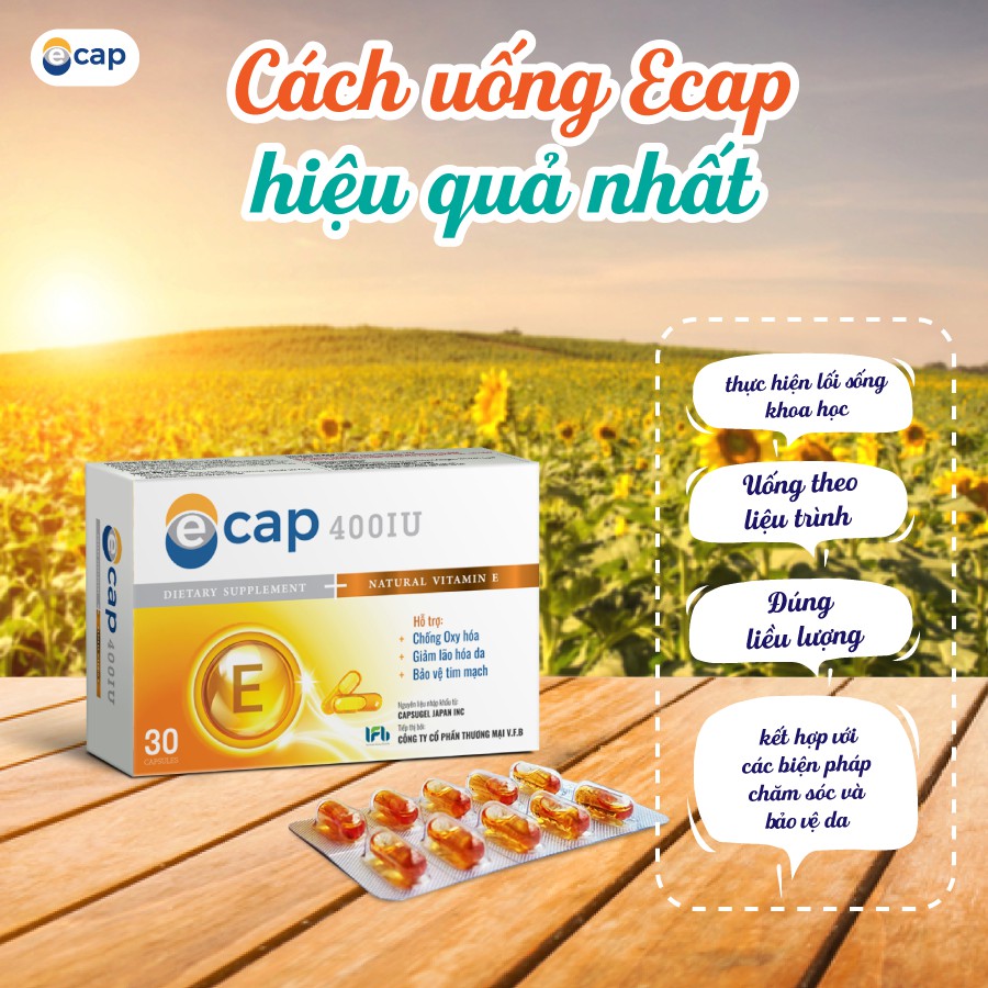Vitamin E Cap 400IU | Thế Giới Skin Care