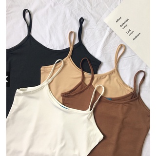 Combo 15 áo 2 dây nữ thun cotton siêu đẹp 2 màu đen trắng ma3067