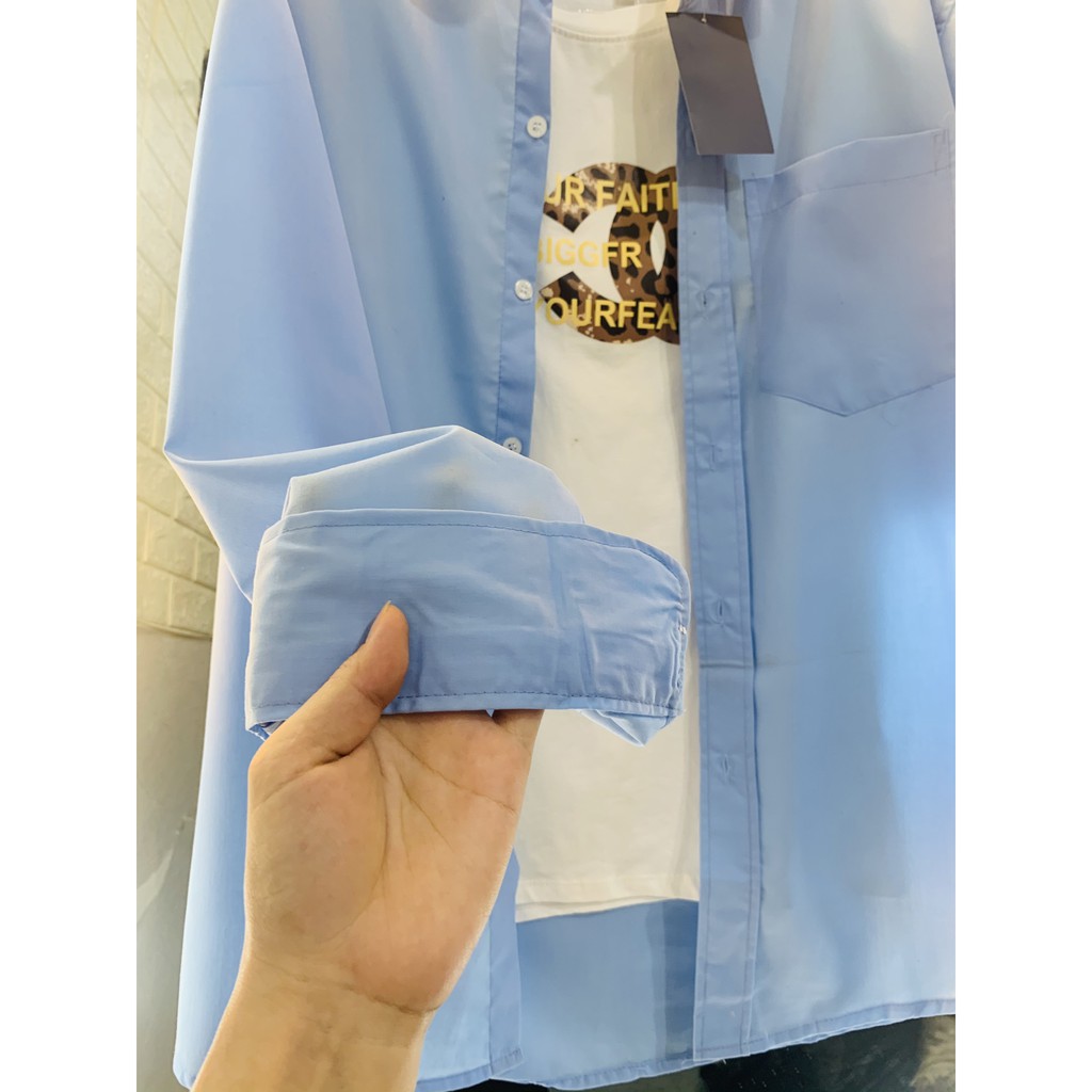 Áo sơ mi nam cổ bẻ vải cotton cao cấp có túi phối nhiều kiểu | BigBuy360 - bigbuy360.vn