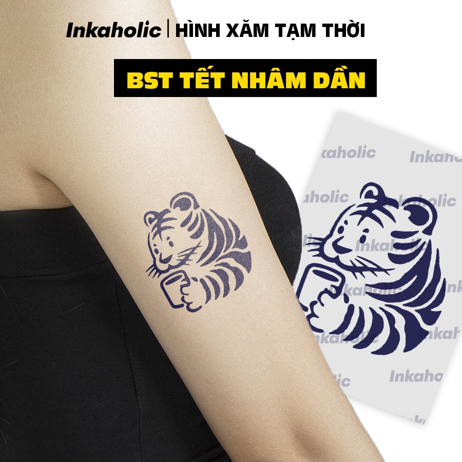 [&quot;TẾT&quot; Collection]  Inkaholic xăm tạm thời Y HỆT xăm thật trong 15 ngày, 100% tự nhiên và chống nước