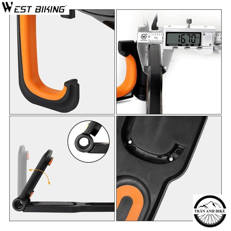 Giá móc treo xe đạp lên tường WEST BIKING