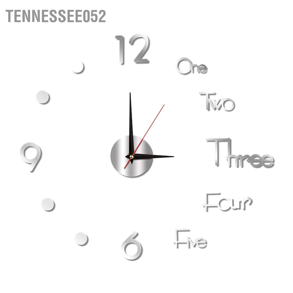 [Hàng Sẵn] Đồng Hồ Treo Tường Dán Tường Decor  không khung phát sáng trang trí phòng khách phòng ngủ【Tennessee052】