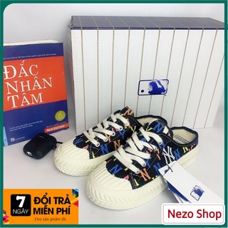 [ Full box - Bản Trung] Giày Sục Ny Đạp Gót Đen, Sục Ny Đen, Sục Hoạ Tiết MoNo, Sục 𝐌𝐋𝐁 Đạp Gót Hot Hit 2020 Bản Đẹp💦💦