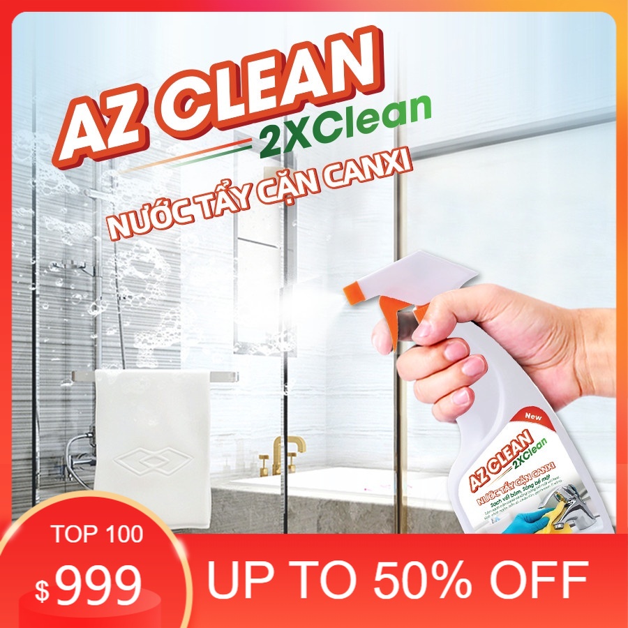 Tẩy cặn canxi, tẩy rửa nhà tắm tẩy sạch vòi sen inox, vách kính, bồn sứ, gạch men, gương soi. Chai 500ML