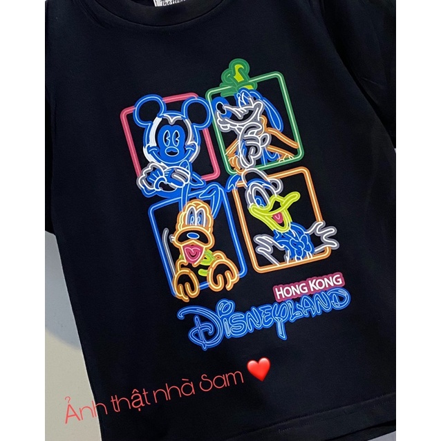Áo thun tay lỡ unisex hàn quốc Dísney cho bé và gia đình , Samyy_vn