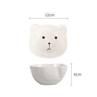 Bát sứ gấu trắng kute 300ml
