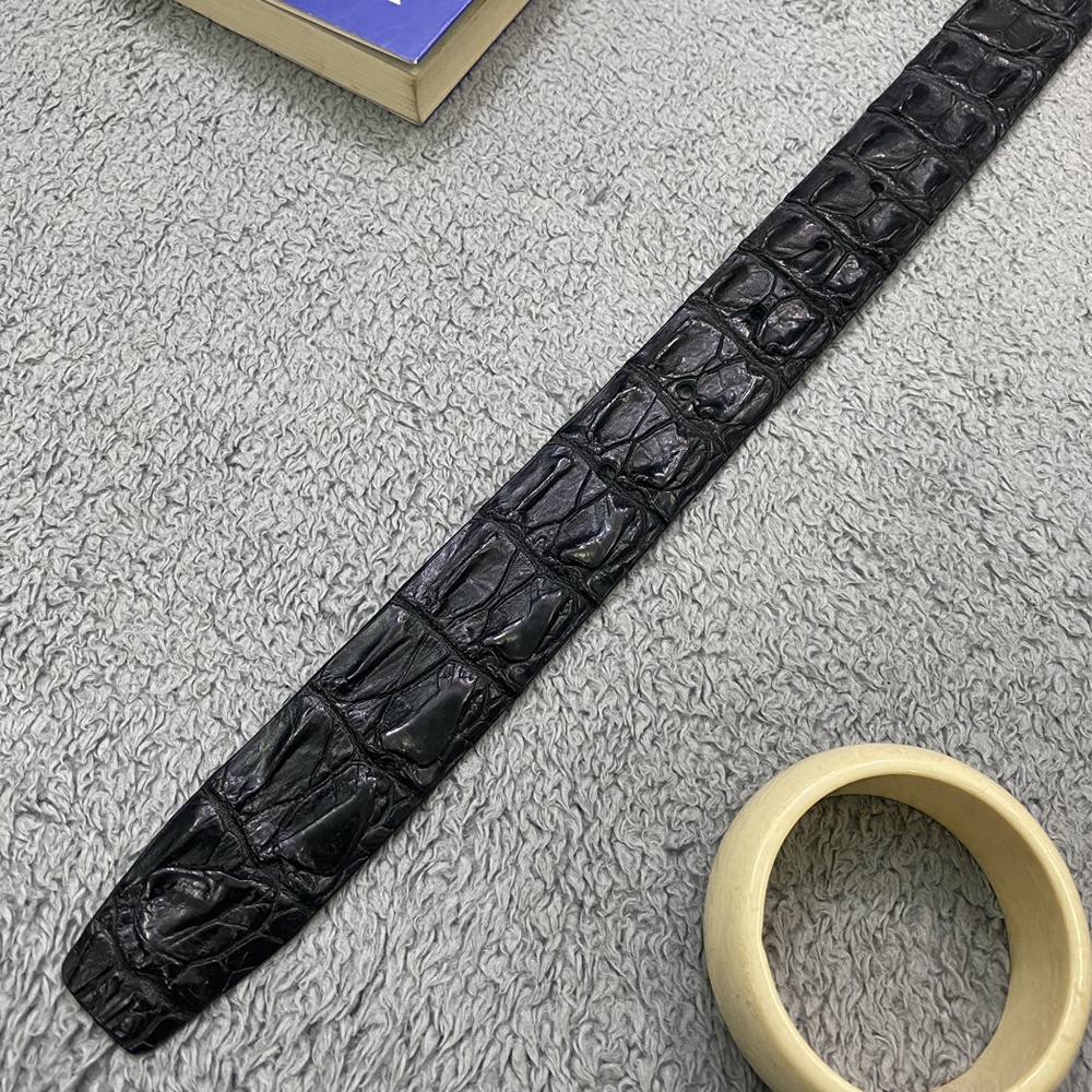 Thắt Lưng Nam da cá sấu đầu kim TIẾN CÔNG sang trọng TCN2003