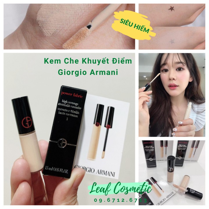 [ Siêu Hiếm - 1.5ml ] Kem Che Khuyết Điểm Thần Thánh Giorgio Armani Fabric Concealer