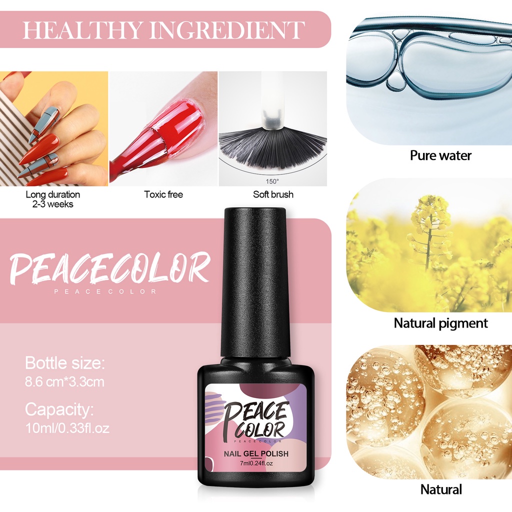 1 Lọ Gel Sơn Móng Tay Khô Nhanh Không Chứa Cồn 40 Màu Tùy Chọn