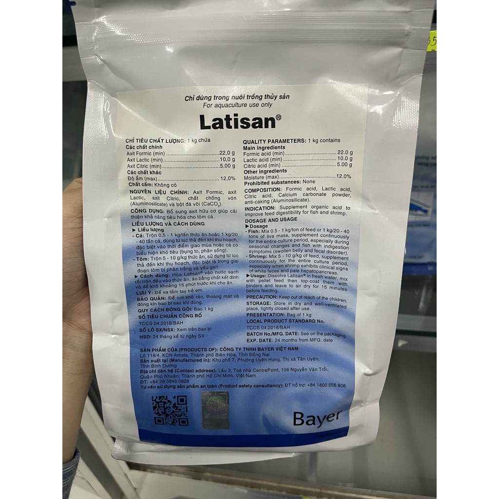 Bổ sung axit hữu cơ Latisan - 1KG