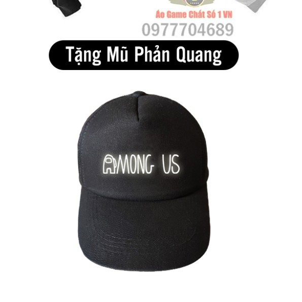 [Hot] Áo Hoodie Among US TRUST NO ONE + Sau Lưng in PHẢN QUANG + Tặng kèm Mũ AMUS Phản Quang