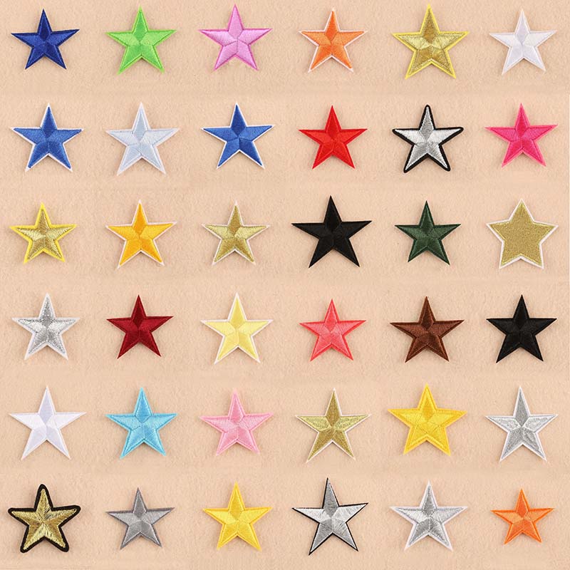 Sticker Ủi Thêu Hình Ngôi Sao Xinh Xắn