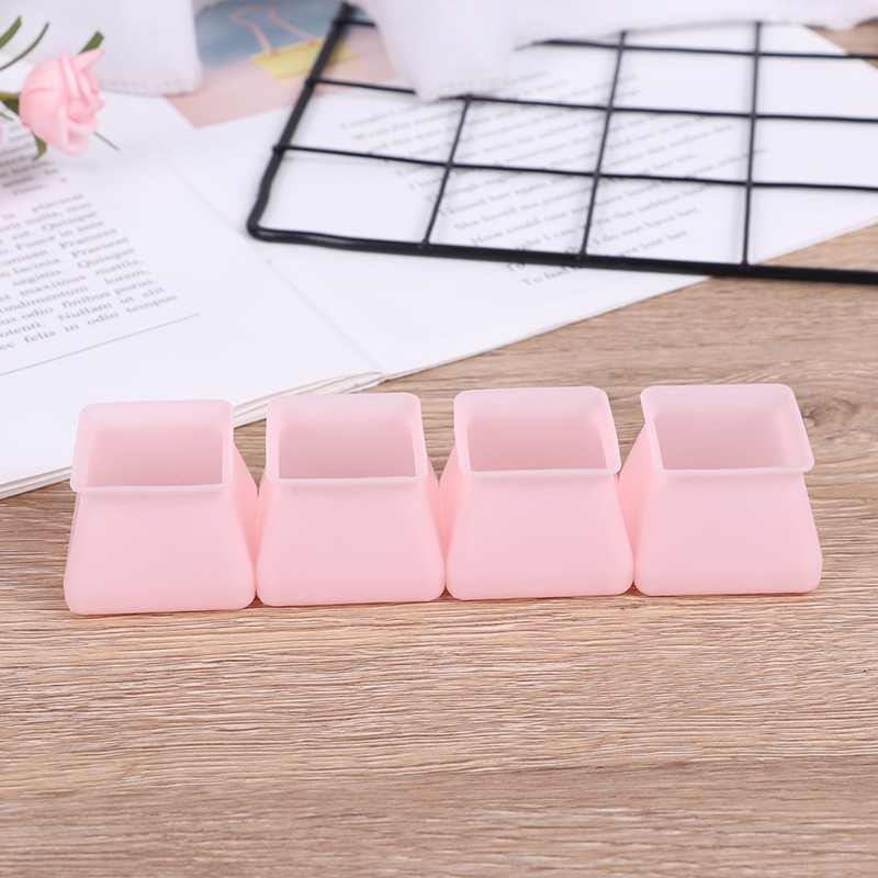 Set 4 Miếng Lót Chân Ghế Bằng Silicon Bảo Vệ Sàn Nhà