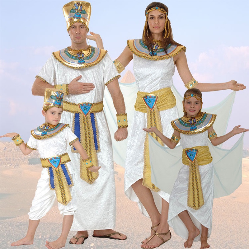 Trang Phục Hóa Trang Halloween Nhân Vật Pharaoh Cleopatra Cho Người Lớn Và Trẻ Em