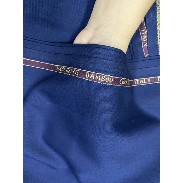 Vải Quần Tây Sợi Tre Bamboo Sợi Thiên Nhiên Kết Hợp Cùng Len Cừu - Vải Sợi Tre - Vải Len Cừu