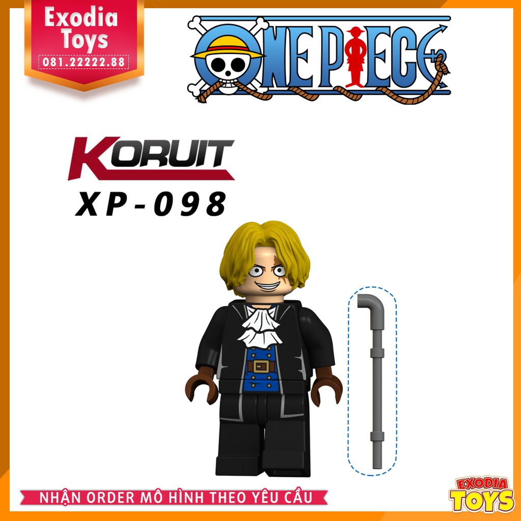 Xếp hình Minifigure nhân vật One Piece Đảo Hải Tặc - Đồ Chơi Lắp Ghép Sáng Tạo - KORUIT KT1013