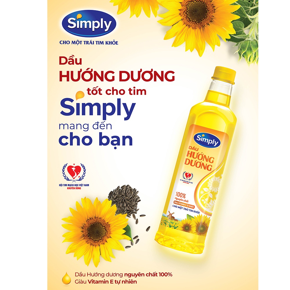 [SenXanh Emart] Dầu ăn simply 1L các loại