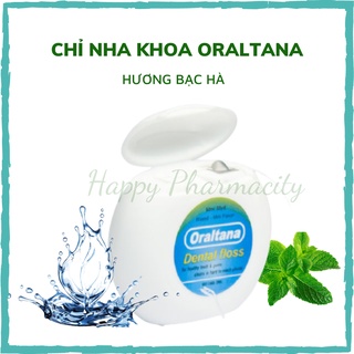 Chỉ Nha Khoa Oraltana, Chỉ Kẽ Răng Hương Bạc Hà, Cuộn 50m - Happy Pharmacity