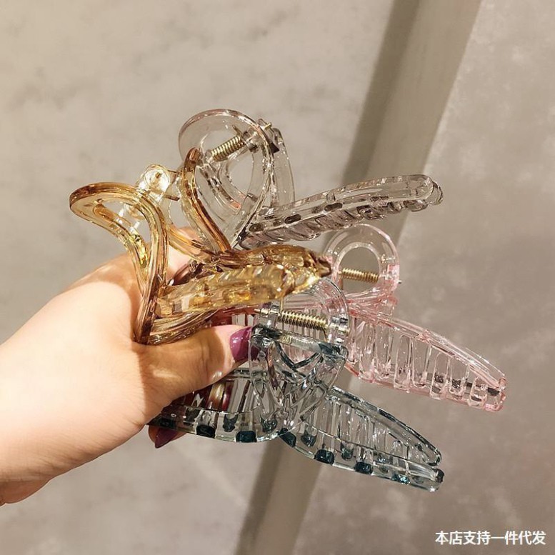 Kẹp tóc càng cua làm bằng Acrylic Màu Trong, Đục cho bạn nữ Hot