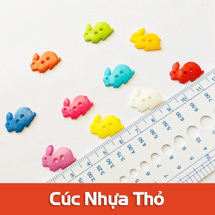 Cúc nhựa hình trang trí - Đồng giá 10k/túi