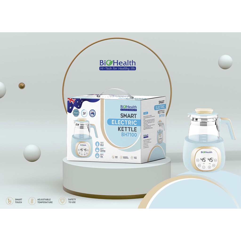 Bình Đun Nước Pha Sữa Đa Năng BH7100 - Giữ Nhiệt 24h - Đun Nước Siêu Tốc