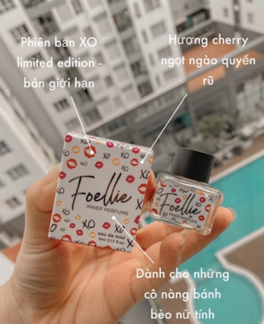 Nước Hoa Vùng Kín FOELLIE EAU DE BIJOU Hàn Quốc Đen