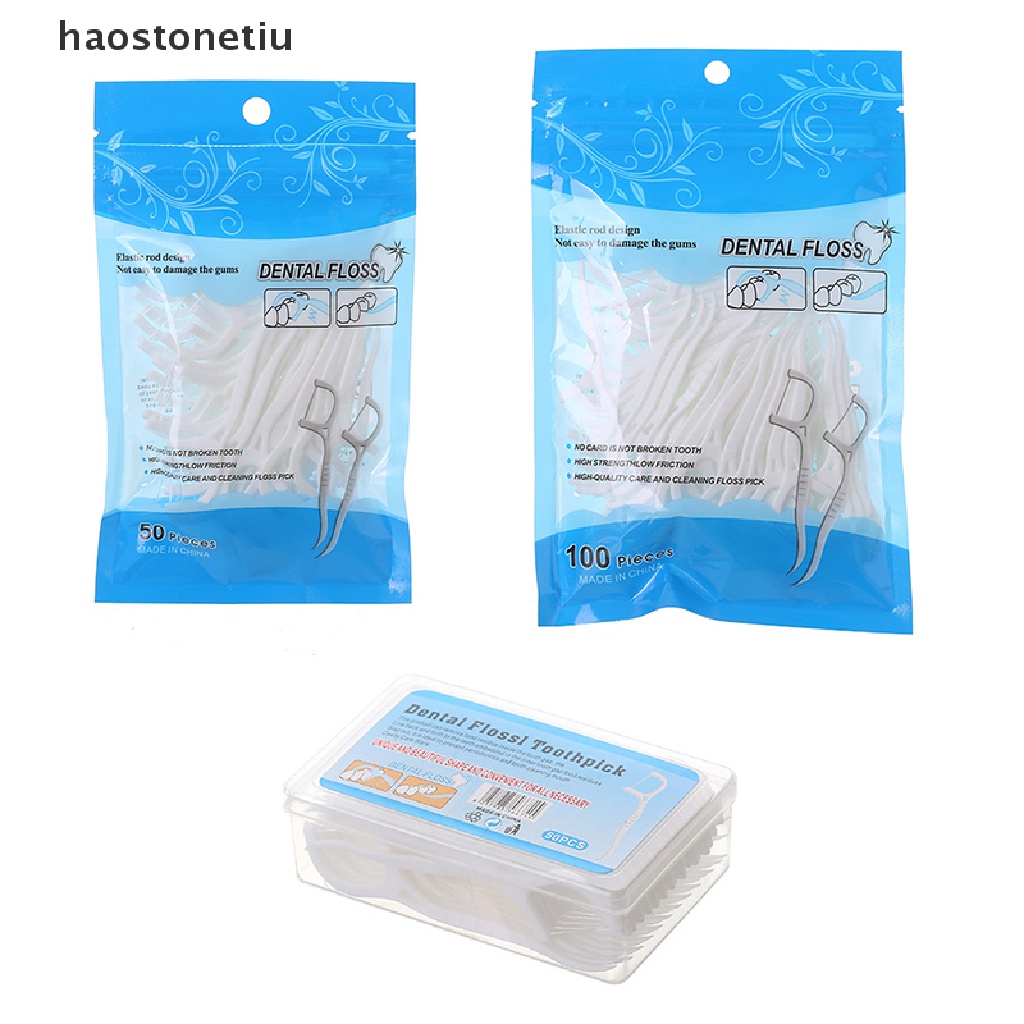 Hộp 50 / 100 Chỉ Nha Khoa Dùng Một Lần Tiện Dụng