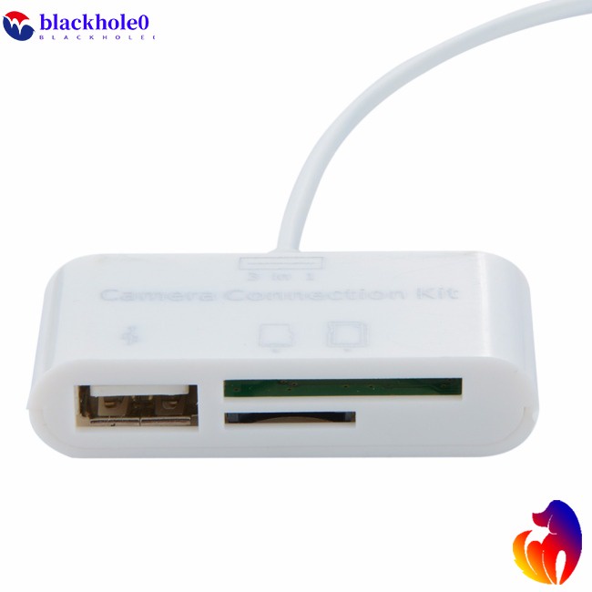 Đầu Đọc Thẻ Nhớ 3 Trong 1 Cho iPad 4 Mini IOS 11 Micro SD MMC TF