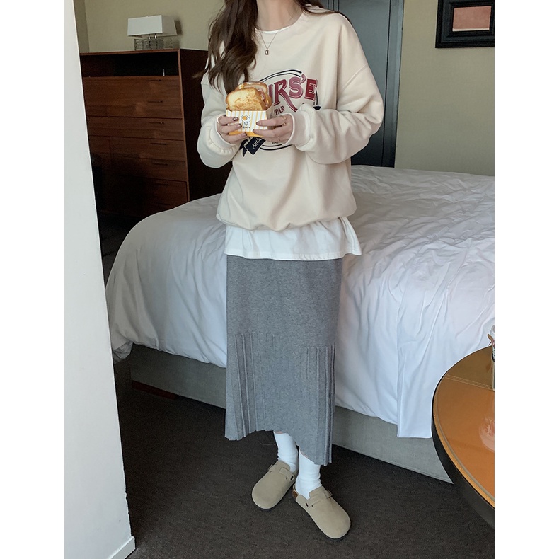 Áo Nỉ Sweater Cao cấp In hình Ulzzang Hàn Quốc Áo Nỉ nữ Dài tay Giữ ấm Thu Đông Thời trang | BigBuy360 - bigbuy360.vn