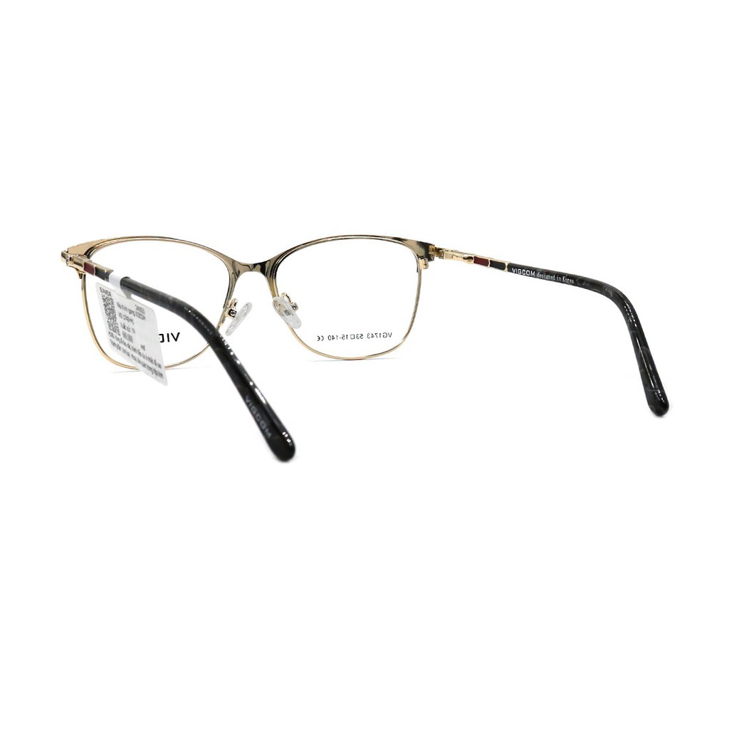 Gọng kính nam nữ Vigcom VG1743 chính hãng, thiết kế dễ đeo bảo vệ mắt