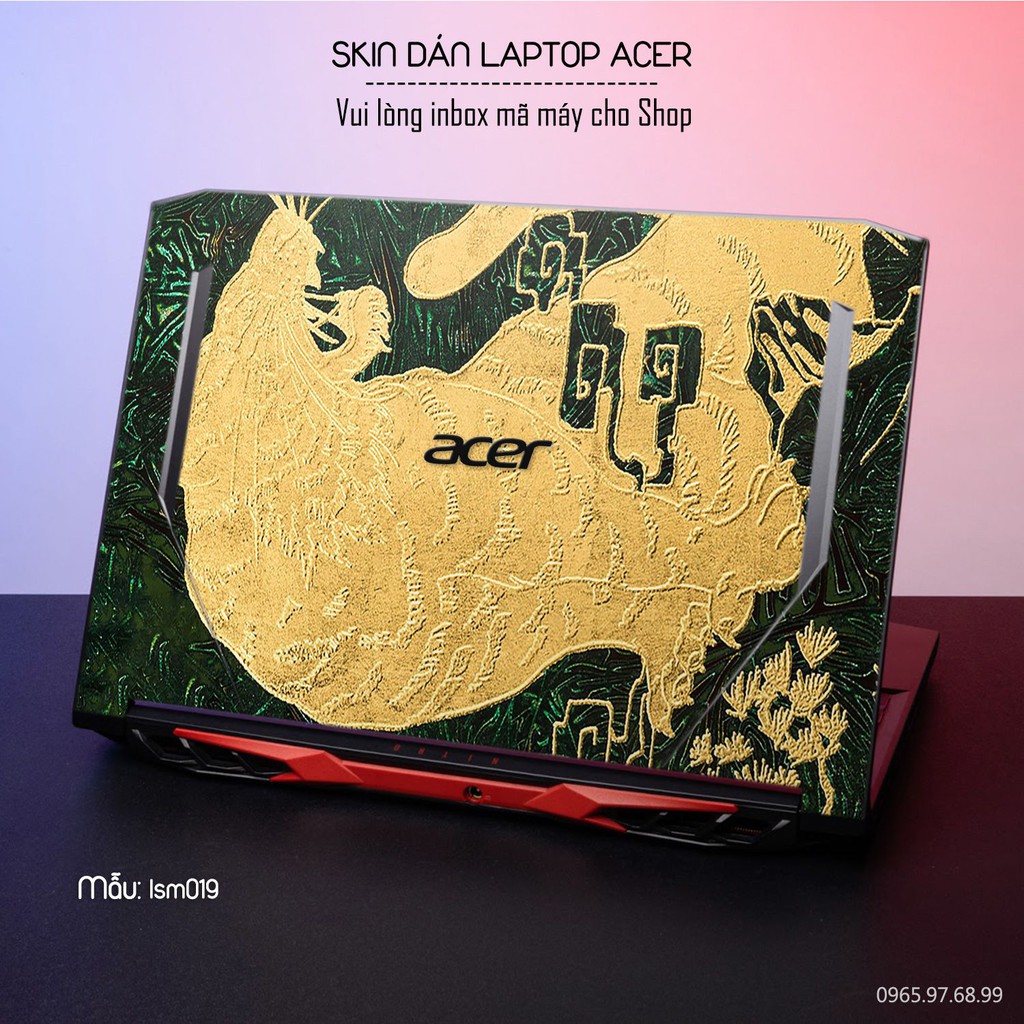 Skin dán Laptop Acer in hình Hổ Toạ Sơn - lsm019 (inbox mã máy cho Shop)