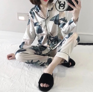Set pizama lụa cao cấp