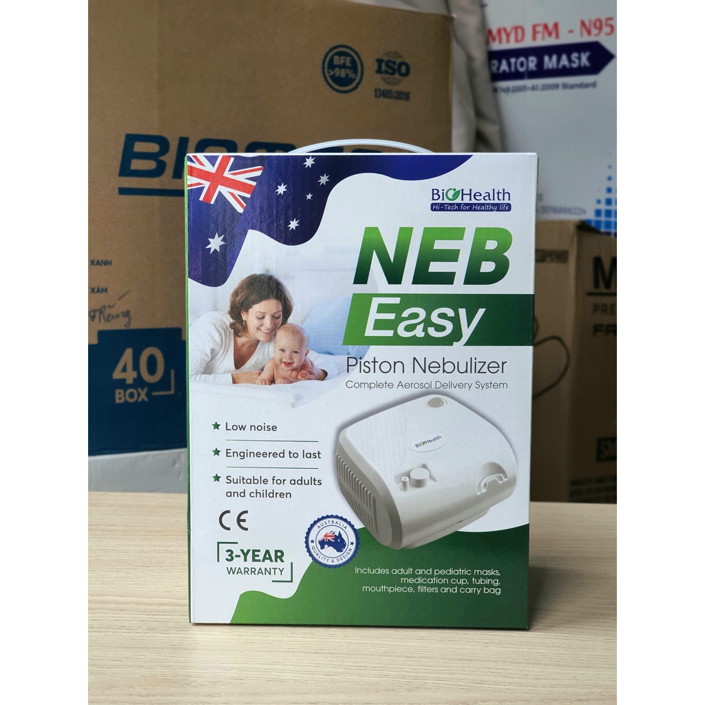 MÁY XÔNG MŨI HỌNG NEB EASY ( ÚC ) - Bảo hành 3 năm