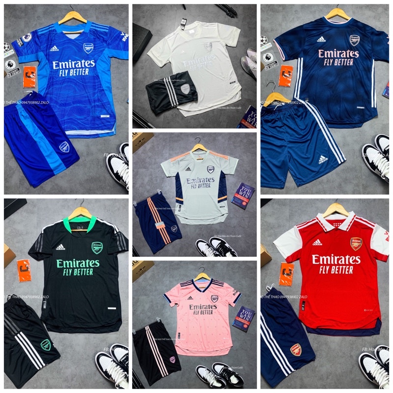 Tuyển tập các mẫu quần áo đá bóng CLB Arsenal 2022/2023