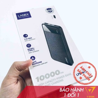 Pin sạc dự phòng 10000mah Hoco J52 - lanex LPB-N11 2 cổng usb 2a đèn led giá rẻ [hoco đà nẵng]