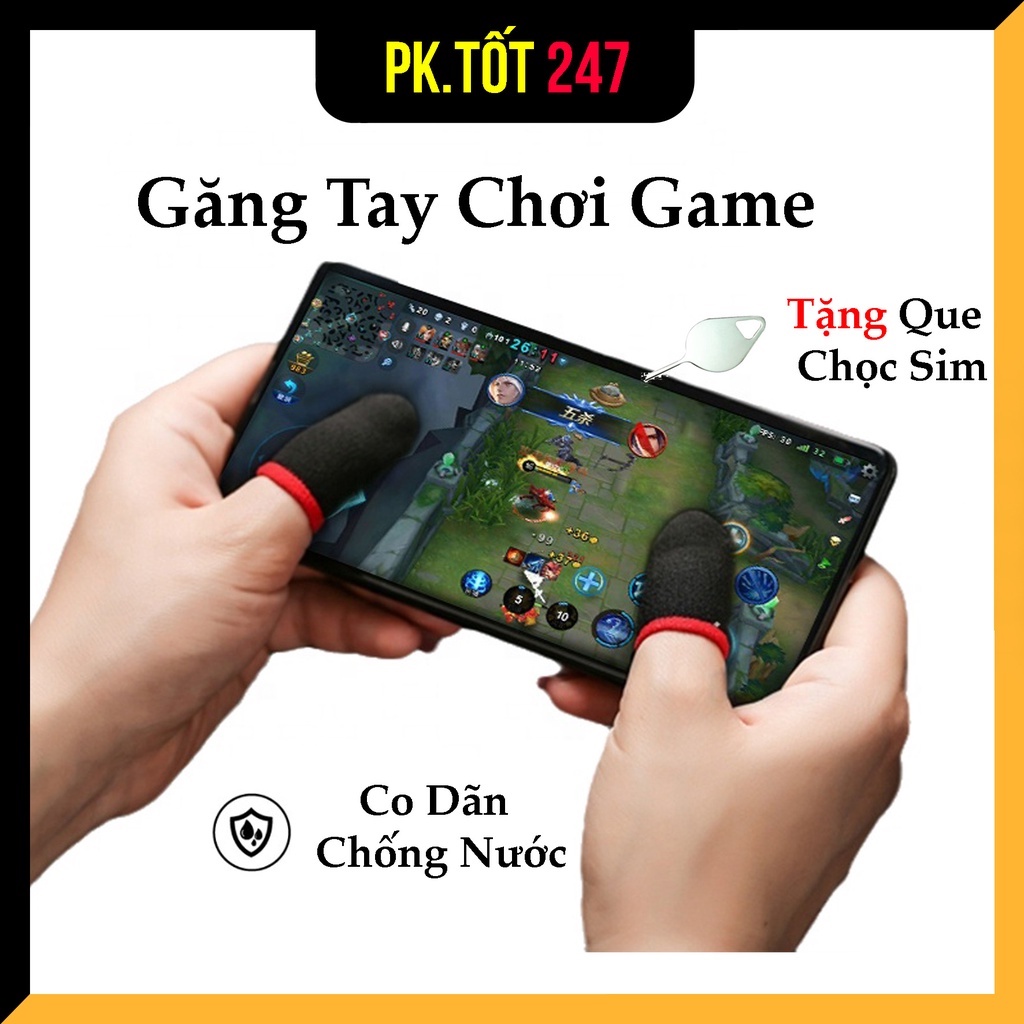 Găng Tay Chơi Game Chống Mồ Hôi Tay Sợi Bạc 24 Kim - Chính Hãng HD DESIGN