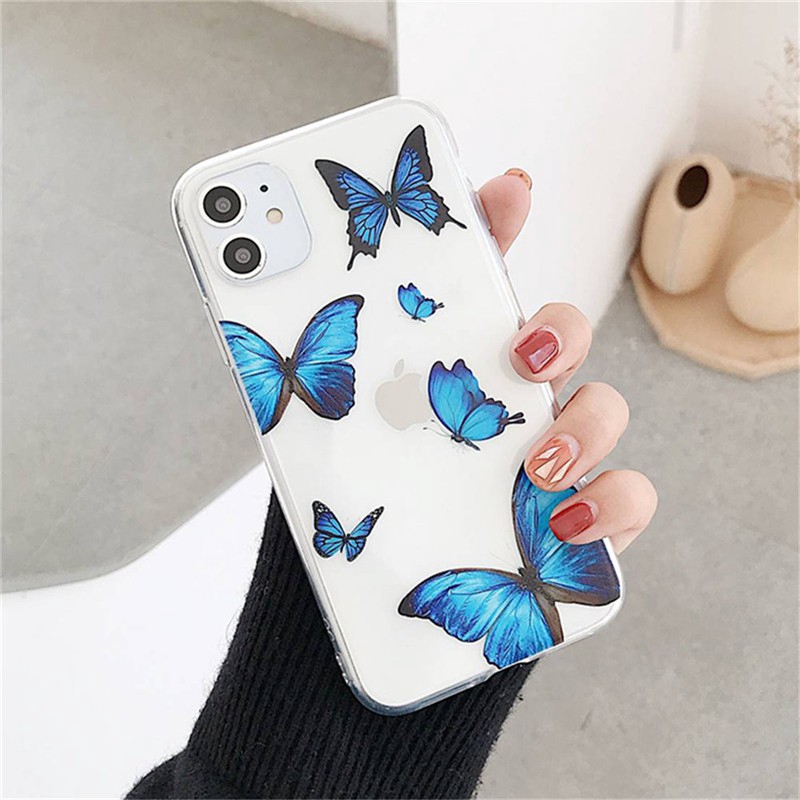 Ốp Điện Thoại Tpu Dẻo Trong Suốt Họa Tiết Hoạt Hình Gấu / Bướm Dễ Thương Cho Iphone 11 Pro X Xs Max Xr 6s 6 7 8 Plus Se 2020 | BigBuy360 - bigbuy360.vn