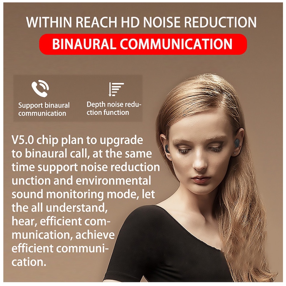 Tai nghe bluetooth không dây TWS A6S âm thanh chất lượng cao chống thấm nước chất lượng cao