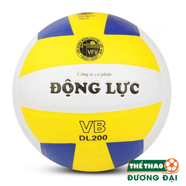 Quả Bóng Chuyền Động Lực DL200 Chính Hãng Banh Chuyền Da PVC Tặng Kim Bơm Lưới Đựng Bóng Thể Thao Đương Đại