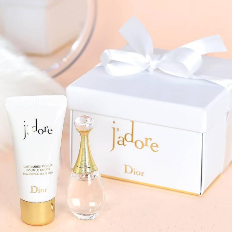Sét Nước Hoa Mini Dior Jadore EDP 5ml + Body Milk 20ml