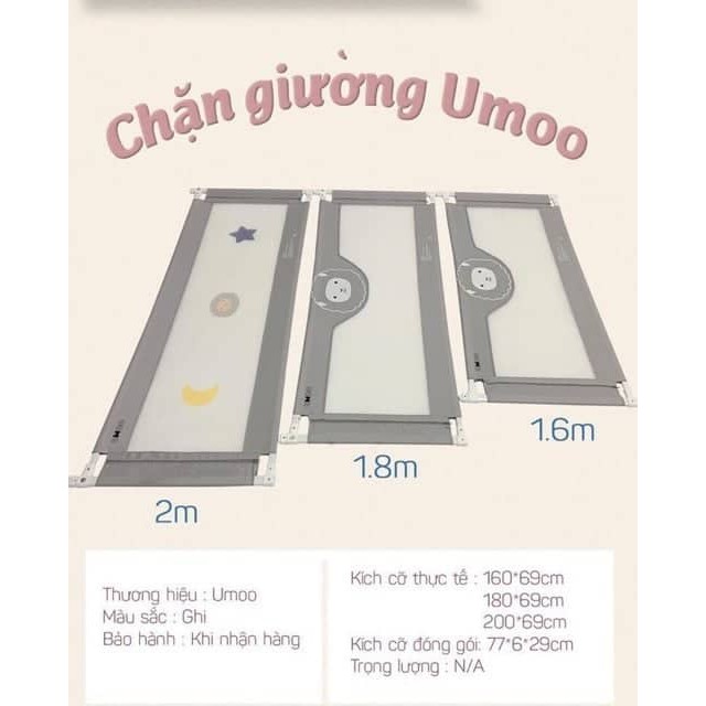 THANH CHẮN GIƯỜNG UMO HÀN QUỐC (giá bán 1 thanh)