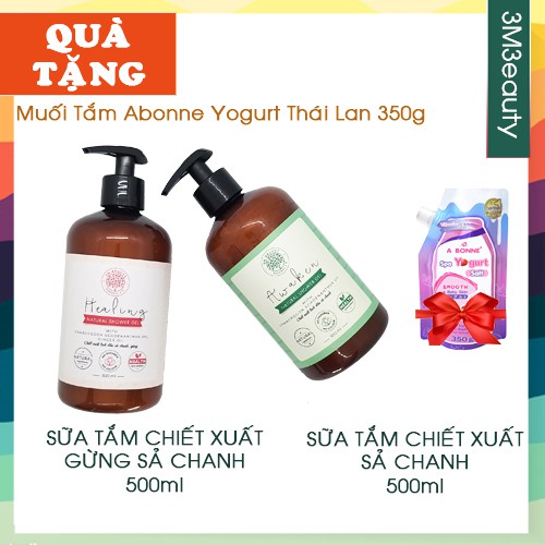 [3M3E8250-8% ĐH250K] COMBO SỮA TẮM_TINH DẦU GỪNG SẢ CHANH_TINH DẦU SẢ CHANH_500ml